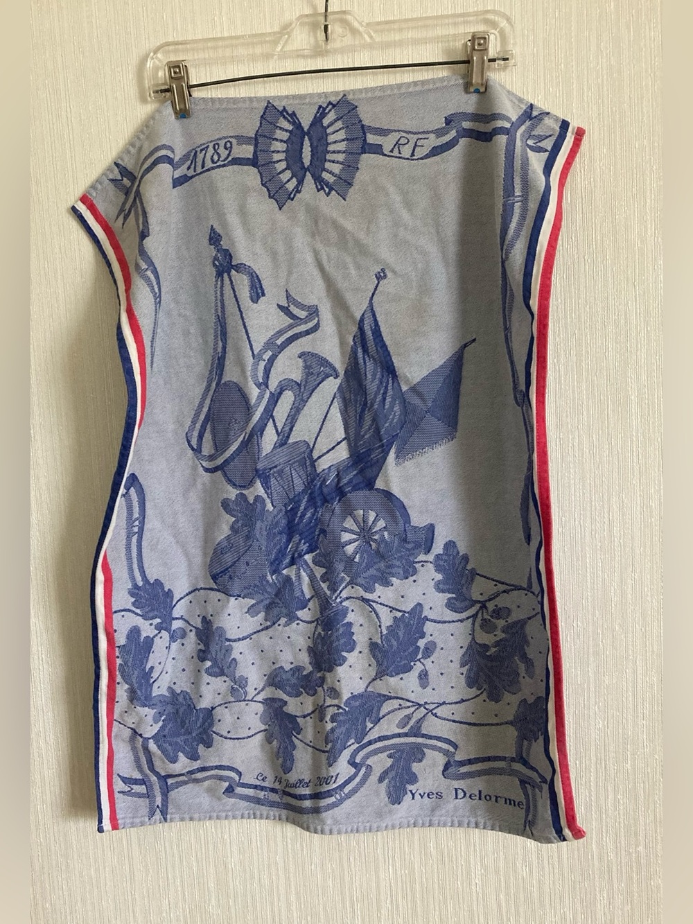 Yves Delorme vintage Bastille Day tea towel - Picture 5 of 10